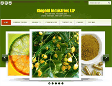 Tablet Screenshot of biogoldindustries.net